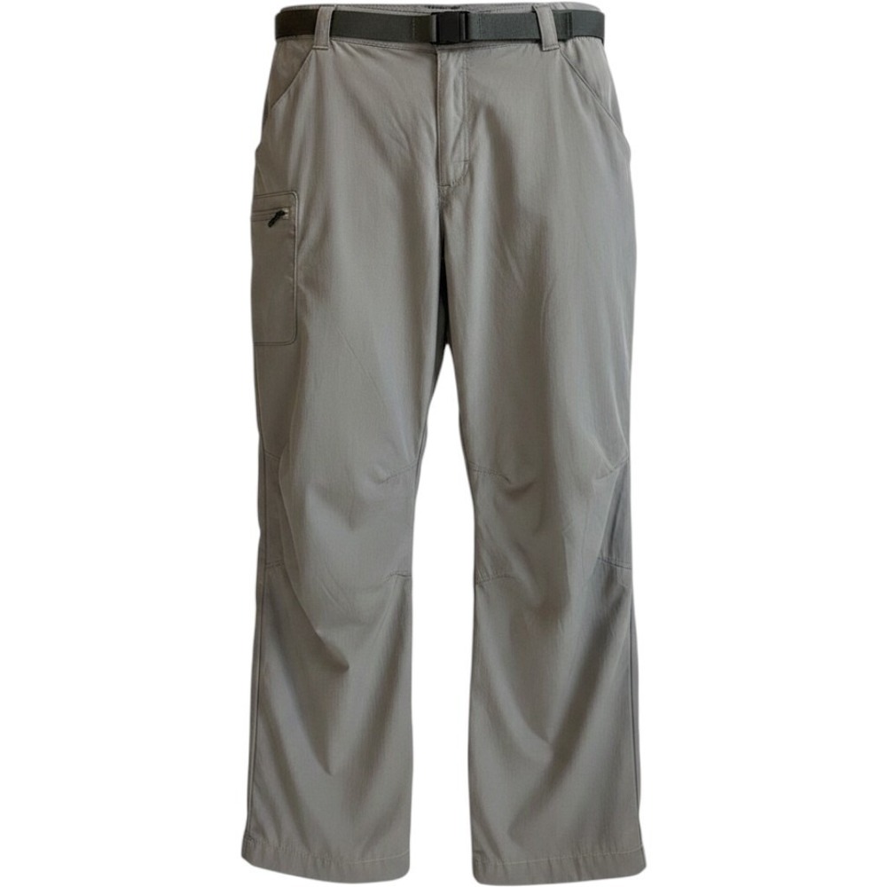 LL Bean Gray Cargo Pants Mens L Web Beltâ Performance Hiking Gorp Core Hiking